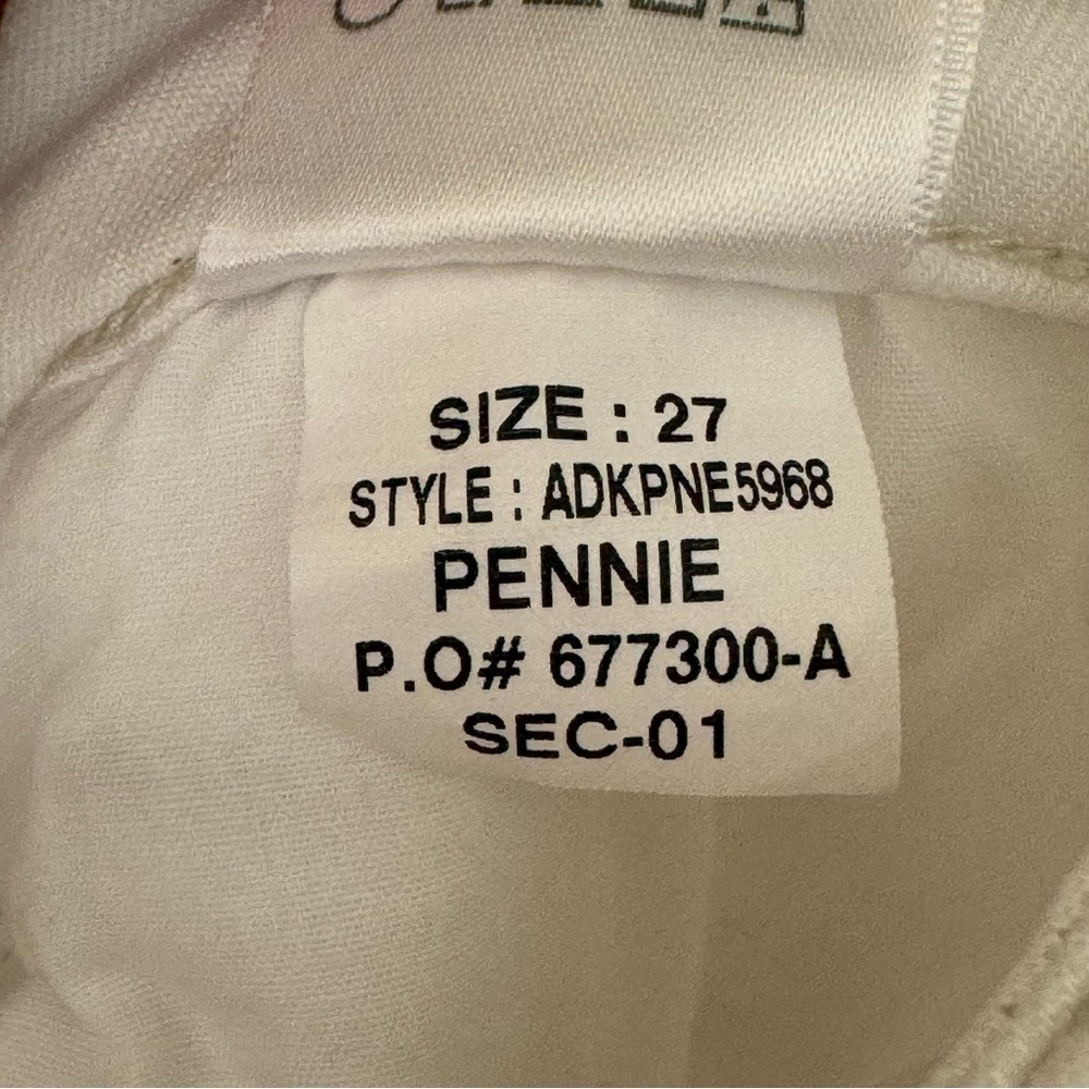 JOE’S JEANS Skinny Ankle Pennie Jeans White Mid-Rise Stretch Size 27 - Picture 5 of 12